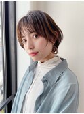 <小顔になれるカット> 丸みショートヘア [池袋]　