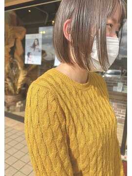 リミックス 南国店(remix) ボブ×スモーキーベージュ