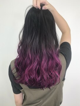 マーシュアトレ(marshu atre) 【marshu atre 辰己Style】グラデーション×ピンクバイオレット