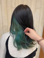 アレンヘアー 京橋店(ALLEN hair)&nbsp;インナーカラー/インナーグリーン/まな
