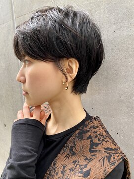 ハルキ ミナト ジャパン オオサカ(HARUKI MINATO japan OSAKA) 40代50代小顔似合わせカットくびレイヤーエモージュ大人可愛い