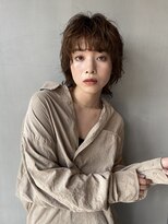 リンネ(Lin'ne)&nbsp;アンニュイウルフカット×パーマ/透明感暗髪