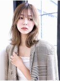 20代30代40代くびれレイヤー外ハネミディアム/茨木