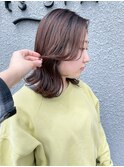 大人可愛いレイヤーウルフセンターパート×アッシュブラウン