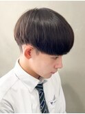 黒髪マッシュナチュラルマッシュメンズヘア韓国ツーブロック