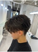 刈り上げセンターパート