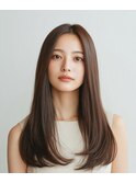 艶感ストレートロングヘア