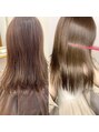 カームヘア 韮塚店(Calm hair) 明る過ぎず柔らかい、つやのあるベージュ系カラーが得意です。