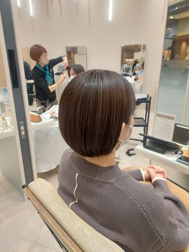 ゼルアヴェダ イオンモール与野(ZELE AVEDA) bob×ベージュカラー×ハイライト