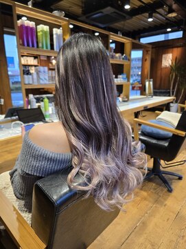 オードット ヘアデザイナーズ(O.hair designers) バレイヤージュ風デザイン