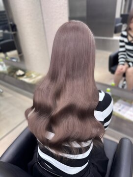 エン 栄店(enne) 大人ガーリー/ダークアッシュ/ミディアムレイヤーカット/栄