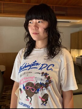 キャバノン 羽根木(CABANON) ラフなパーマスタイル　[下北沢美容室/東松原美容室]