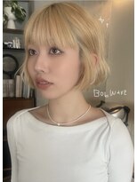 ナループロア ルームー(Nalu pu loa ROOMOO)&nbsp;韓国ボブのウェーブアレンジでこなれ感♪/韓国ボブk