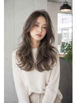 バグズ ヘアデザイン 桔梗が丘店(Baguz HAIR DESIGN)&nbsp;くびれレイヤー韓国風レイヤーグレージュロング