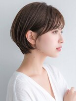 ウィールール 手稲店(WE RULE) 艶感ショートボブ前髪あり小顔くびれヘアグレージュ