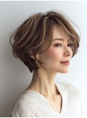 白髪ぼかし/脱白髪染め/グレージュ