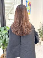 エブリ(evri)&nbsp;暖色カラー　前髪　髪質改善　レイヤーカット　ワンカール