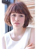 スリジェ☆無造作で柔らかなフェミニンボブ