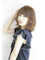 ルルディ バイ アフロディーテ銀座(luludi by APHRODITE) 黒髪/グレーベージュ/レイヤーロング/前髪パーマ/銀座