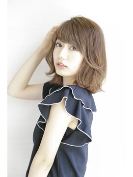 ルルディ バイ アフロディーテ銀座(luludi by APHRODITE) 黒髪/グレーベージュ/レイヤーロング/前髪パーマ/銀座