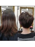 【BeforeAfterばっさりショート】スガワラ担当