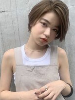 メイクス 表参道(MAKE'S omotesando)&nbsp;【堀口】かきあげハンサムショート/ペールベージュ/イメチェン