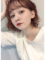 アンクー(Ankh) 【Ankh】モーブピンクベージュ×エアリーくびれショート#ボブ