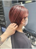 ブリーチ必須！プラムピンク＆タイトショートstyle