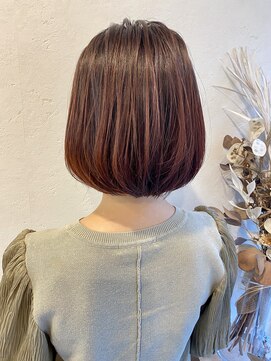 イソラヘアアトリエ(Isola hair atelier) 【Isola】ピラミンゴカラー×ボブ