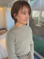 トップヘアー ミカワアンジョウ 安城(TOPHAIR MIKAWA ANJO)&nbsp;シースルーミニマムショート/ニュアンスカラー/前髪パーマ