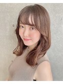 くびれミディ/似合わせカット/耳かけ