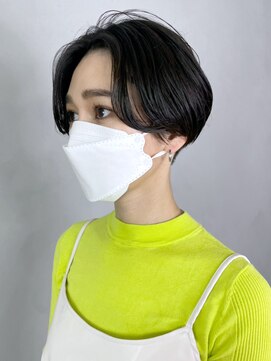 アルバム 渋谷パルコ(ALBUM) 刈り上げハンサムショート_グレージュカラーボブウルフ_ba363642