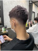 ローフェード ブリーチカラー メンズカット 葛西メンズ