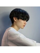 アクシー ヘアーアンドメイク(AXY HAIR&MAKE)&nbsp;ニュアンスパーマ　コンマヘア　黒髪シークレットパート　新宿