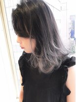 ランプ ヘアー(lamp hair)&nbsp;パープルグレージュ、グラデーションカラー【lamp尾崎】