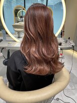 ロンドメリア 天神大名店(Lond Melia)&nbsp;★斜めバングミディアムヘアグレージュカラーシルキーベージュ★