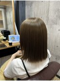 外人風カラーが似合うボブ