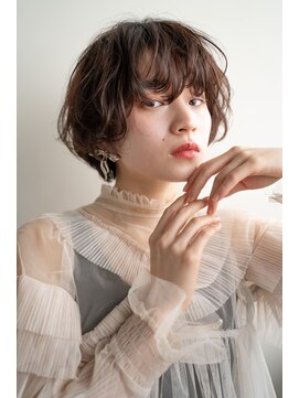 ベター(better) マッシュショートボブにパーマでニュアンスが、お洒落で可愛い