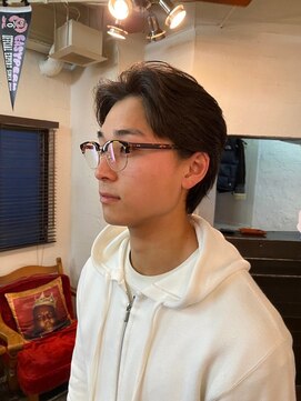 ビーバイエイトジェンツ(Bee by EIGHT GENTS) MEN'S HAIRマッシュウルフアッシュブラックカルマパーマ