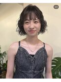 ボブパーマ/ウェーブパーマ/ボブ/波パーマ