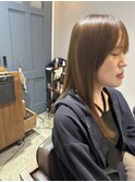 オリーブベージュ*髪質改善*シャギーボブ*透明感カラー*秋色