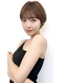 ハイライトバレイヤージュダブルカラーショートカット30代40代