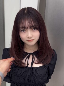 ビューナゴヤ 名駅(VIEW NAGOYA) 前髪カタログ/イメチェンスタイル／ウェーブパーマ/ミディ