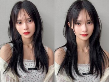 コア 表参道(COA)の写真/レイヤーカット,顔周り前髪カット,韓国風のスタイルに特化したスタイリストが細部までこだわります[表参道]