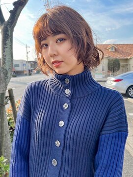 バランス ヘアーアンドアイラッシュ 野田店(balance.) ボブパーマ風スタイリング