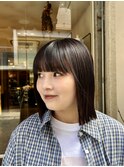 切りっぱなしボブ
