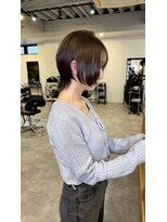 ナンバー(number+)&nbsp;20代30代40代大人可愛い小顔前下がりショートウルフレイヤー