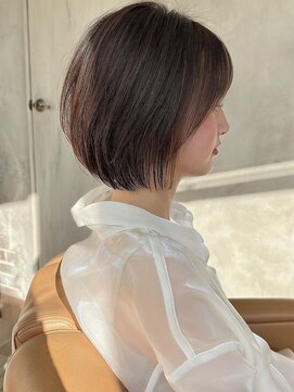 アフロート ルヴア(AFLOAT RUVUA) みねスタイル♪ 前下がり ひし形 ショートボブ 30代 40代 50代