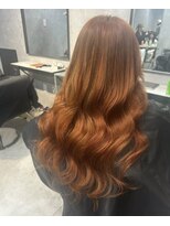 フィーネ(Fi-Ne)&nbsp;プルエクステでオレンジブラウンロング