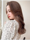 シャギーレイヤー韓国ワンホンヘアシースルーぱっつん前髪